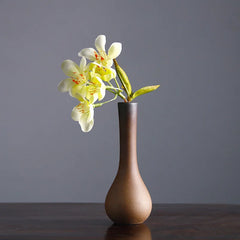 Chinese Retro Zen Vase for Tabletop Decoration, Ceramic Flower Insert, Small Vase, Hydroponic Flower Device, Tabletop Decoration