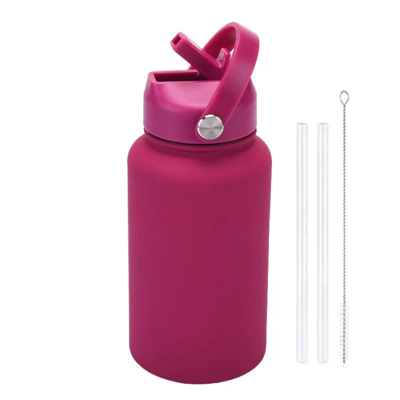 Customizable 650ml Insulated Water Bottle with Straw