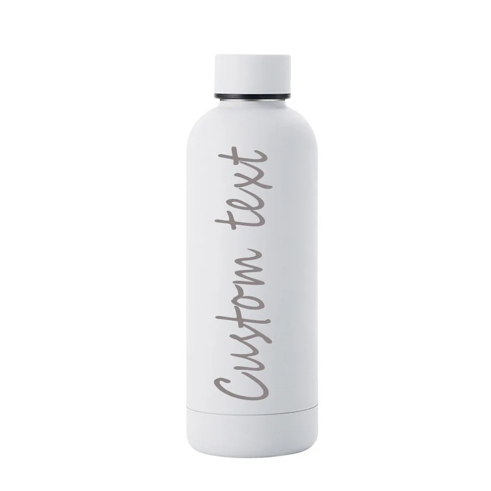 Customizable Narrow-Mouth Sports Water Bottle for Hiking, Camping & Workouts