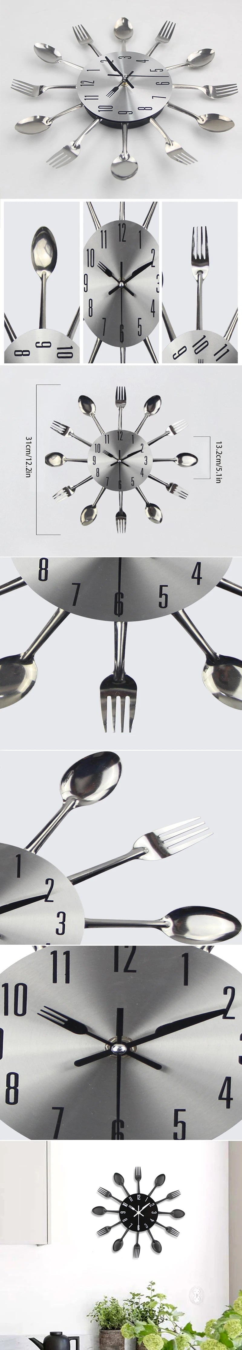 Vintage Double-Sided Round Wall Clock Decor