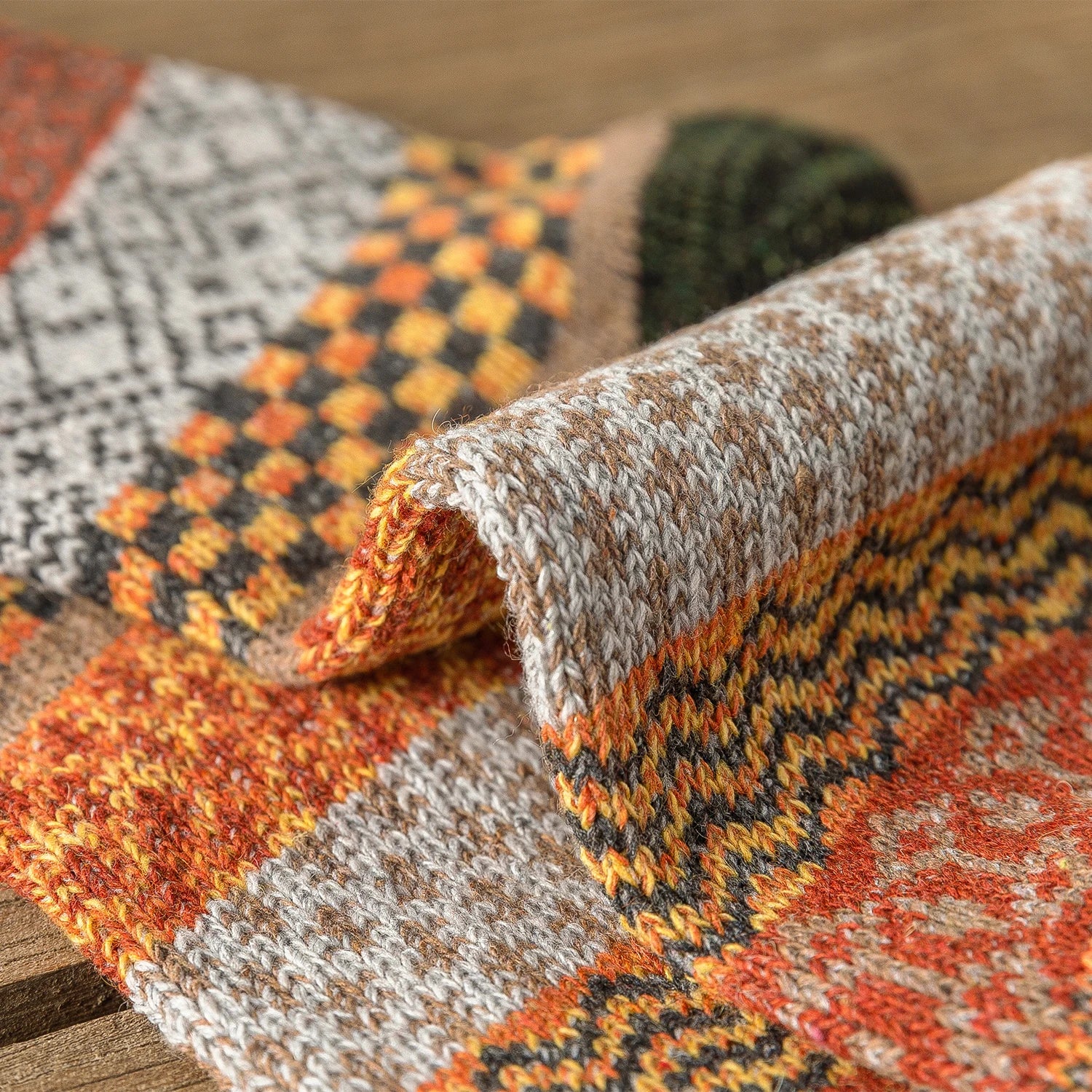 Vintage Thick Warm Socks Colorful Gift