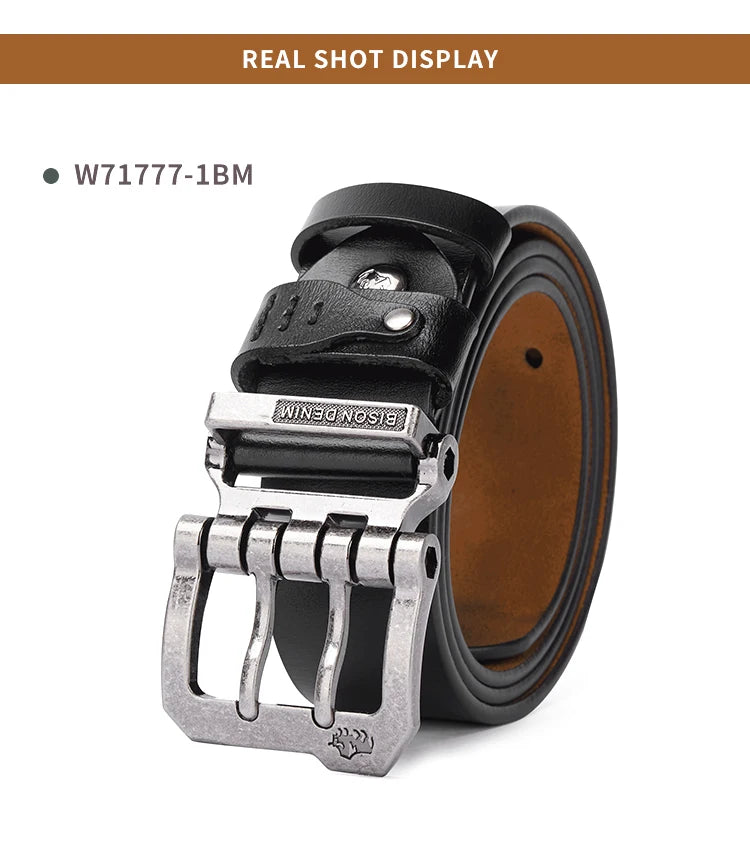 Vintage Retro Style Leather Strap Belt