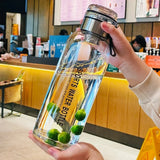 Large-Capacity Glass Water Bottle for Travel and Outdoor Use