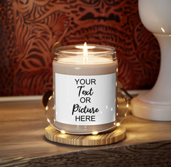 Scented Soy Candle, Personalized Candle, Blank Candle, Private Label Candle, Custom Logo Candle, Valentine's Day Gift Candle, Handmade Gift