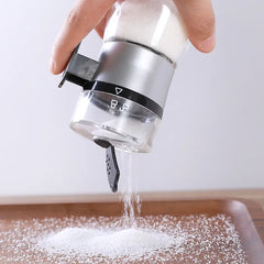 Push-type Salt Dispenser Sugar Bottle Spice Pepper Shaker Can Jar PushType Seasoning  Container Kitchen Gadgets