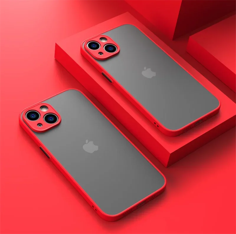 Vintage Shockproof Thin Matte Case For iPhone