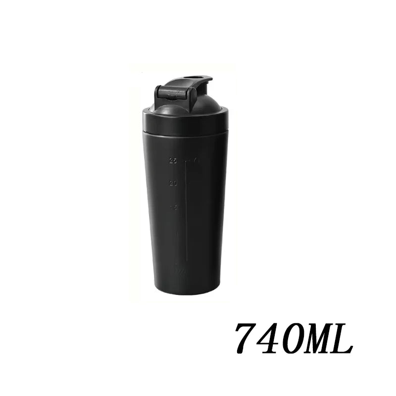 Stainless Steel Protein Shaker Bottle with Mixing Ball