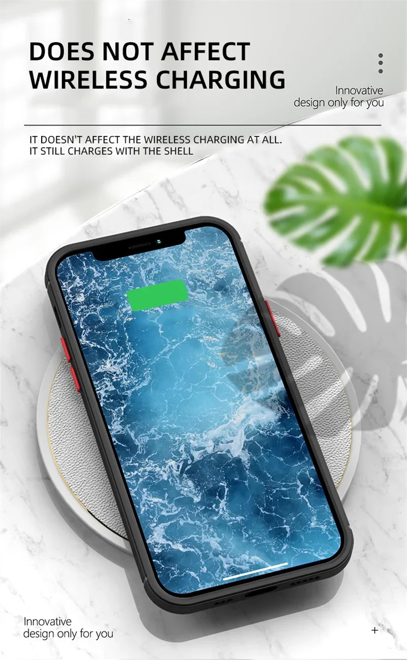 Vintage Shockproof Thin Matte Case For iPhone