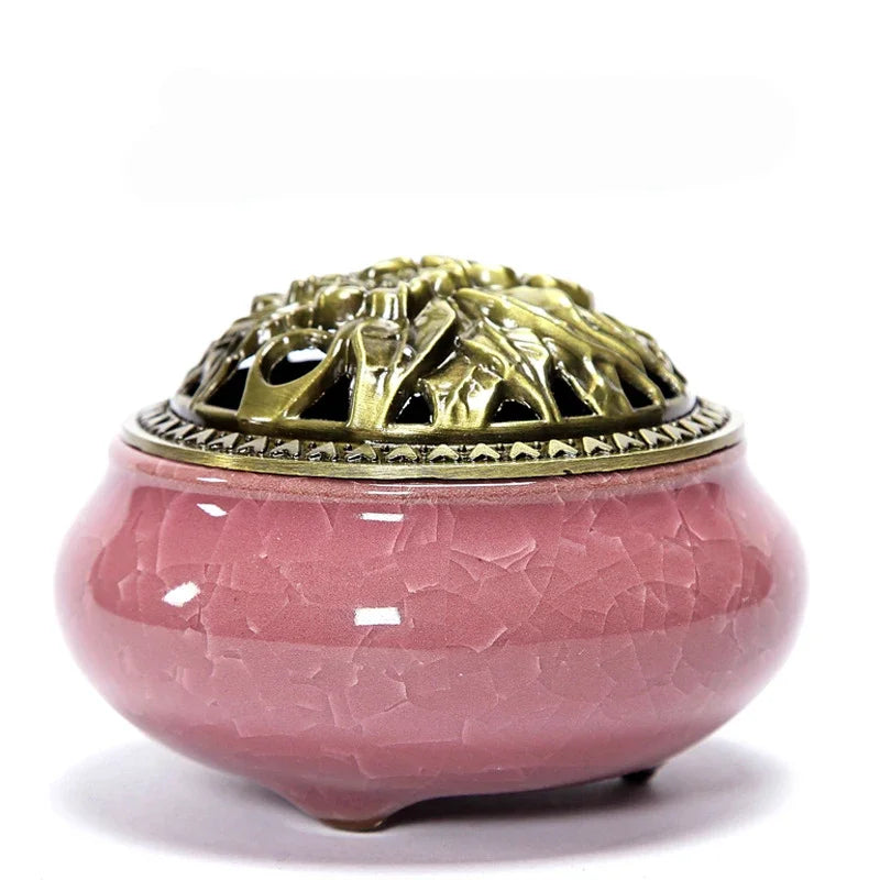 Vintage Ceramic Incense Burner Zen Decor