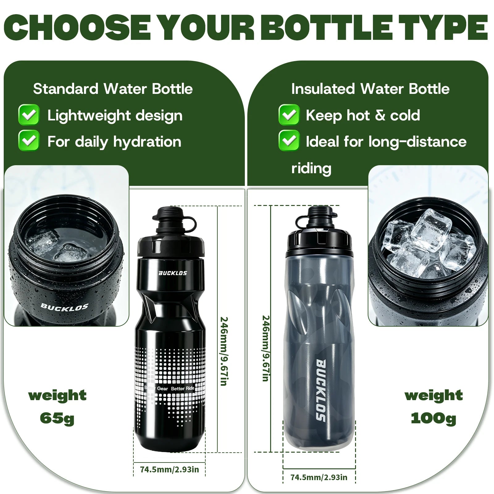 Cycling Water Bottle – 610ml/710ml Portable Sports Bottle