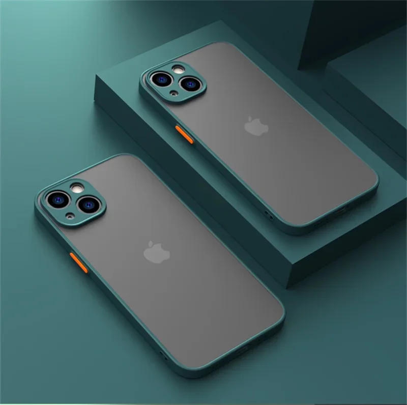 Vintage Shockproof Thin Matte Case For iPhone
