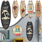 Vintage Wooden Surfboard Sign Beach Decor