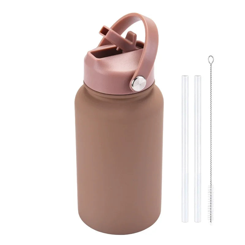 Customizable 650ml Insulated Water Bottle with Straw