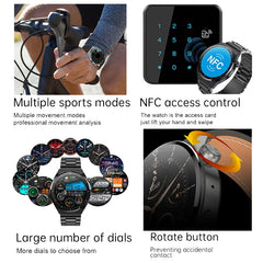 For Huawei Xiaomi GT3 Pro Smart Watch Men AMOLED 390*390 HD Screen Heart Rate Bluetooth Call IP68 Waterproof SmartWatch 2023 New
