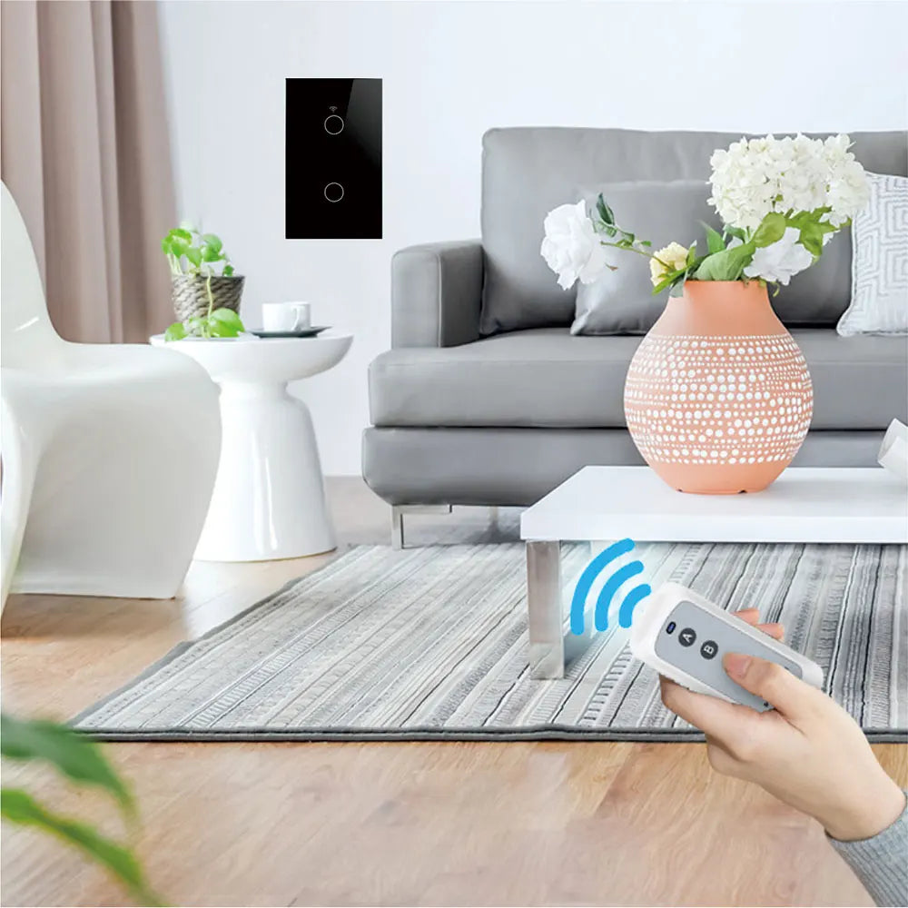Tuya Smart Life Light Switch WiFi Touch Sensor Smart Switch App Remote Control No Neutral Wire 110V 220V For Alexa Google Home