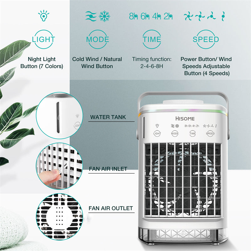 USB Desktop Home Office, Mini Air Conditioner, Mini Air Cooler 