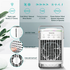 USB Desktop Home Office, Mini Air Conditioner, Mini Air Cooler 