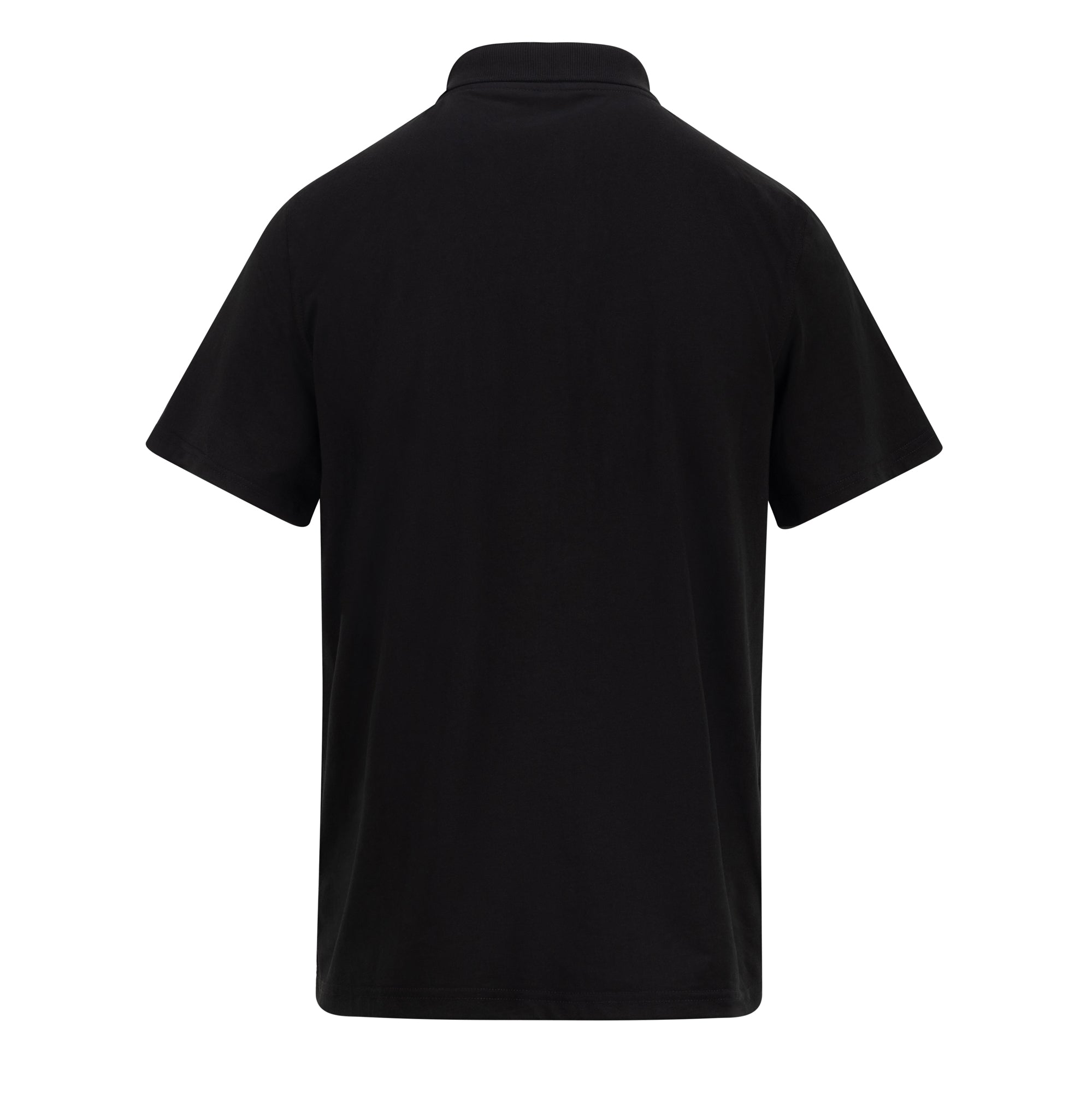A4 Classic Jersey Polo - Black back view