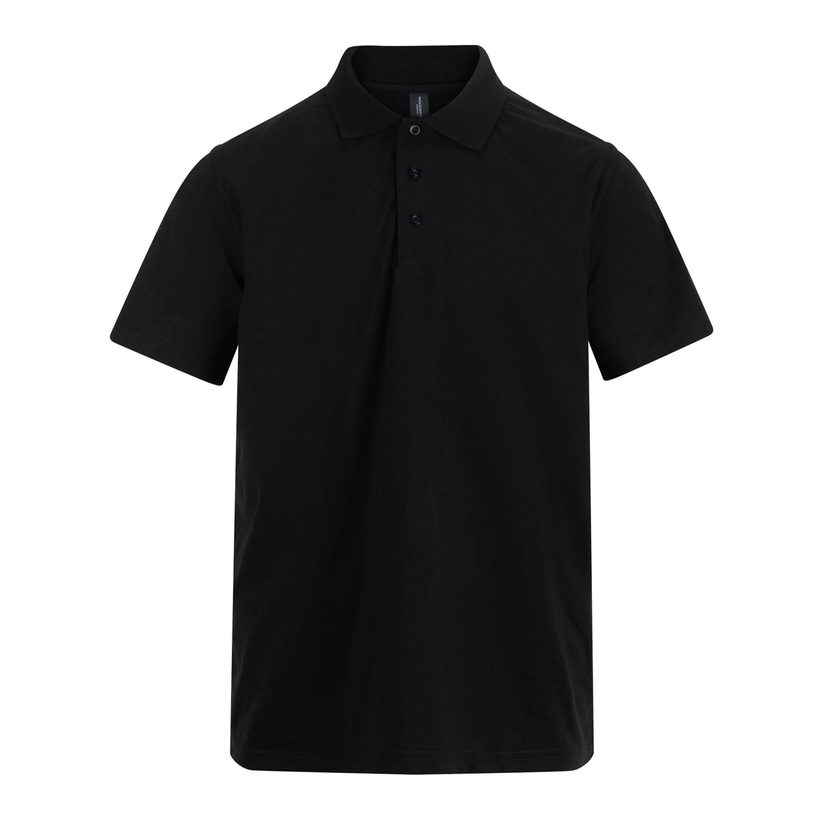 A4 Classic Jersey Polo - Black front view
