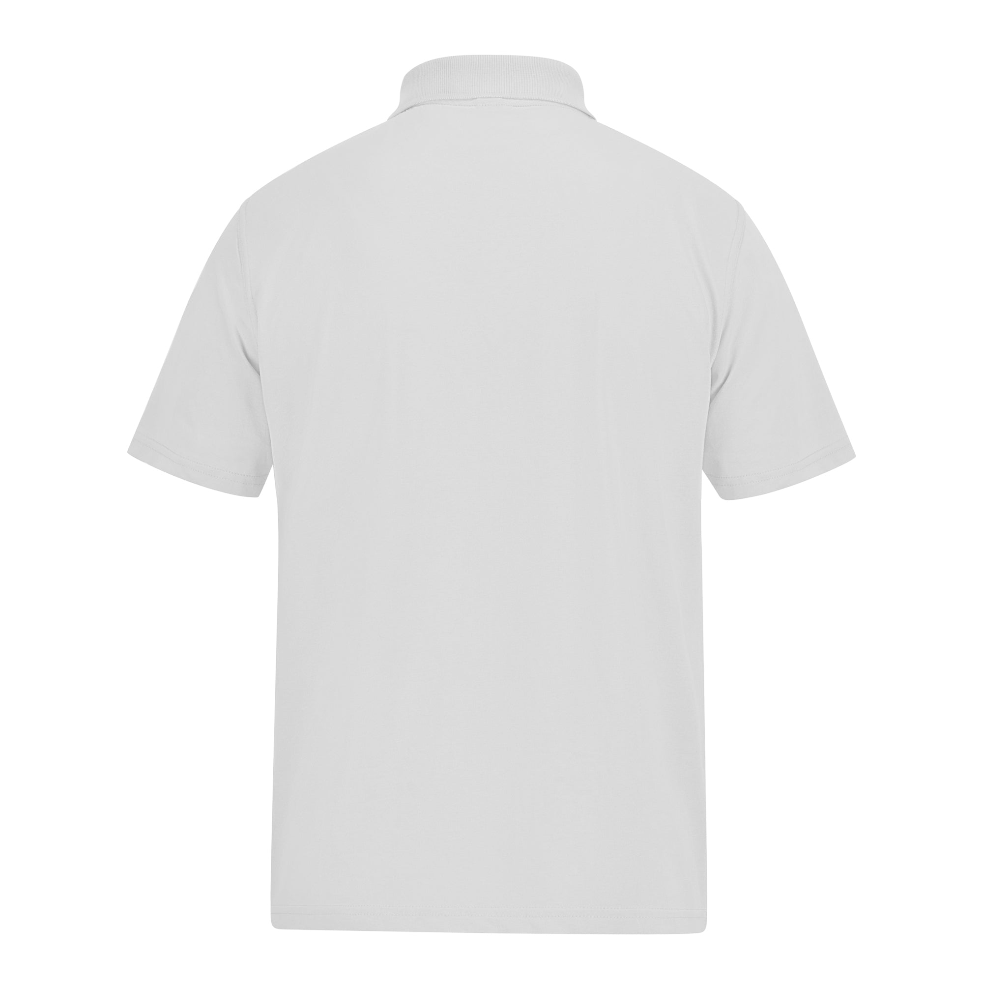 A4 Classic Jersey Polo - White back view