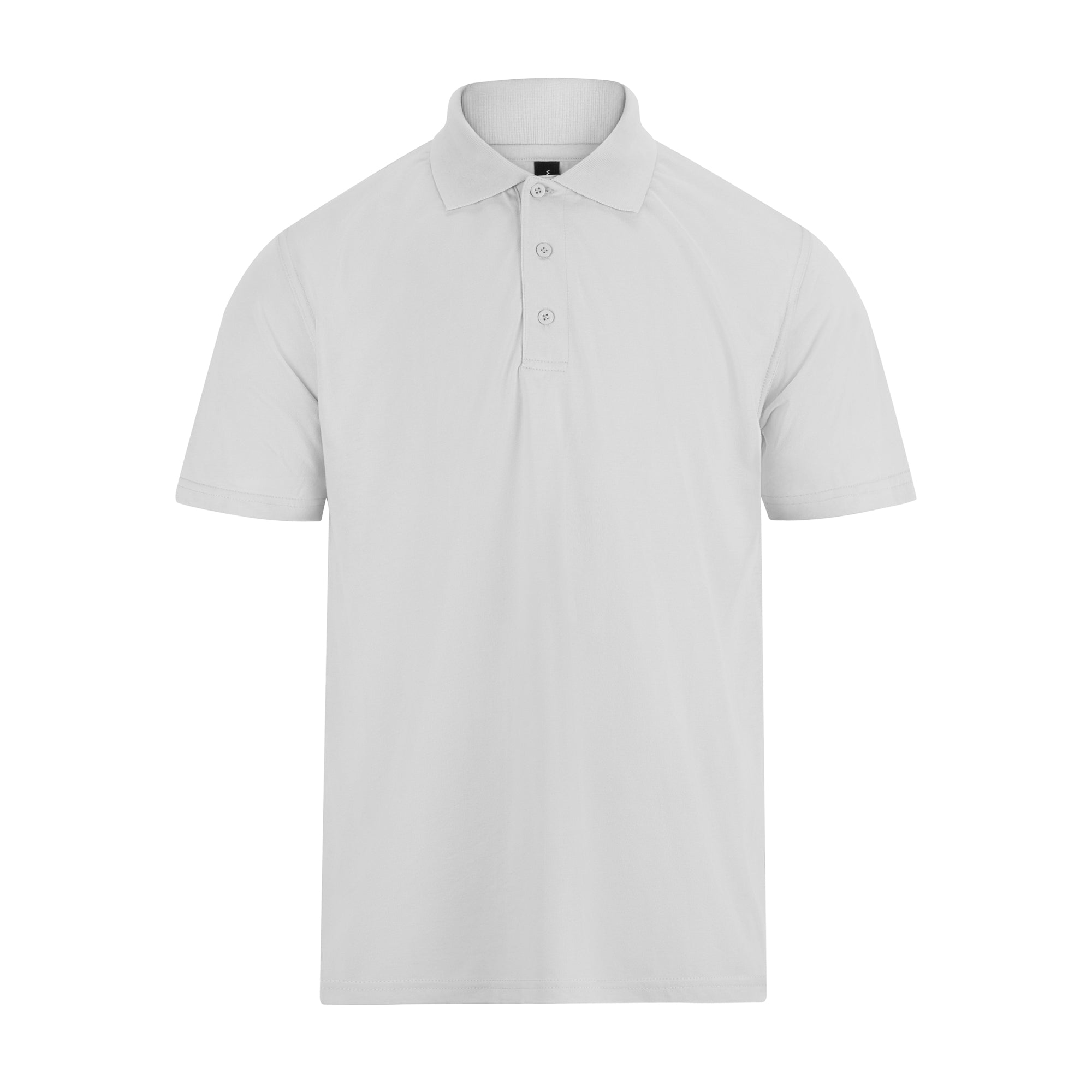 A4 Classic Jersey Polo - White front view