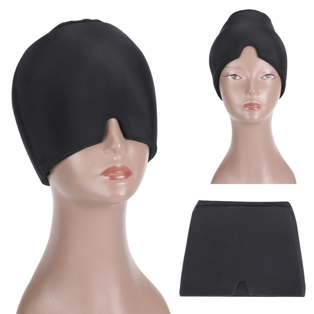 Headache Relief Ice Pack, Cold Compress for Migraine Relief, Super Soft Ice Pack Head Wrap, Cold Therapy, Headache Relief Cap