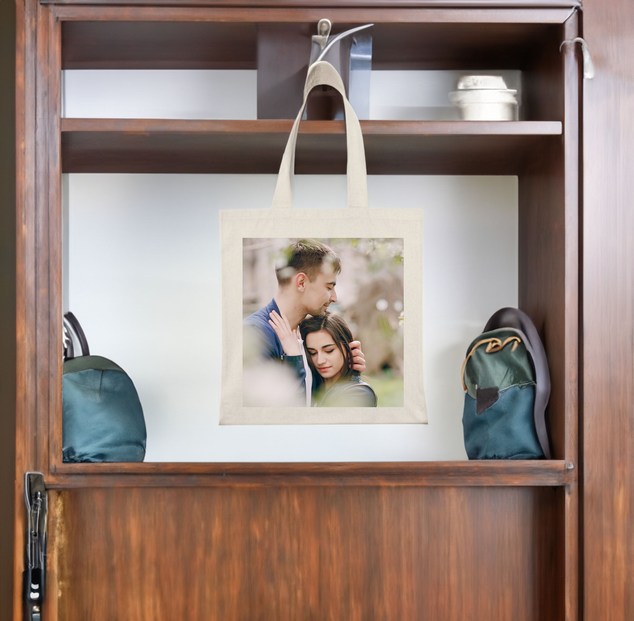 Vintage Cotton Canvas Tote Bag