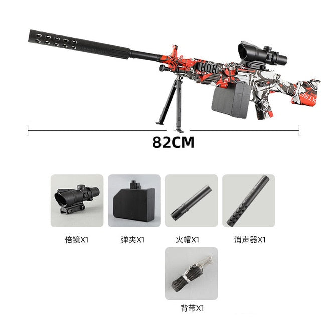 Water Blaster Toy Gun, Summer Fully Automatic Electric Water Gun, Rechargeable Long-Range Continuous Firing Party Game Kids Gift