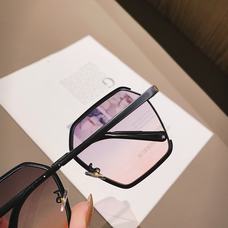 UV400 Oversize Vintage Metal Sunglasses
