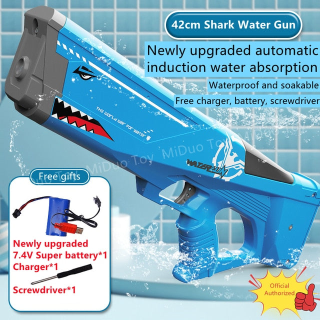 Electric Water Gun, Full Automatic Electric Water Gun Induction Water Absorbing Burst Water gun
