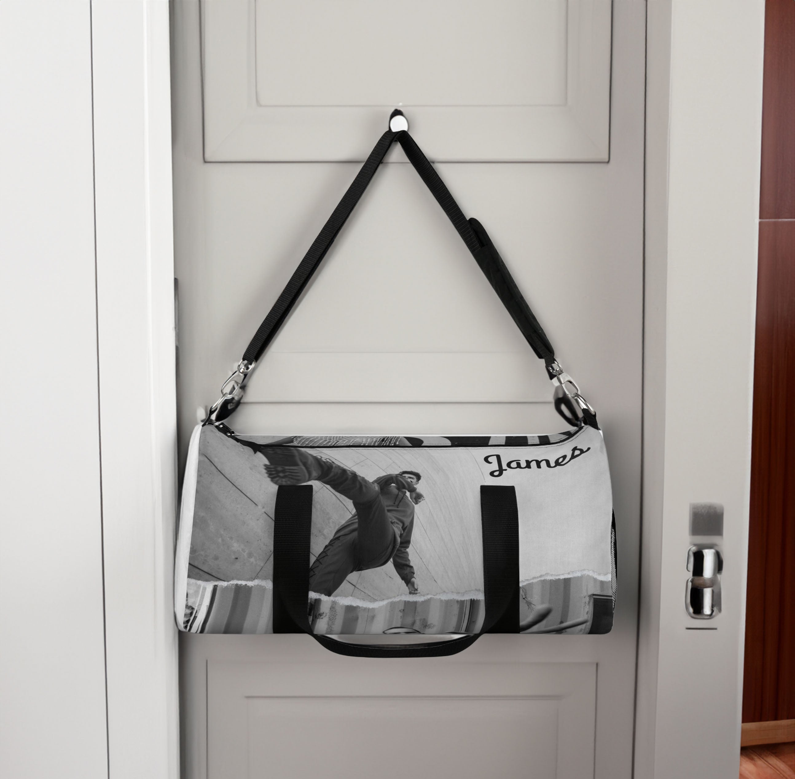 Personalized Vintage Duffle Bag