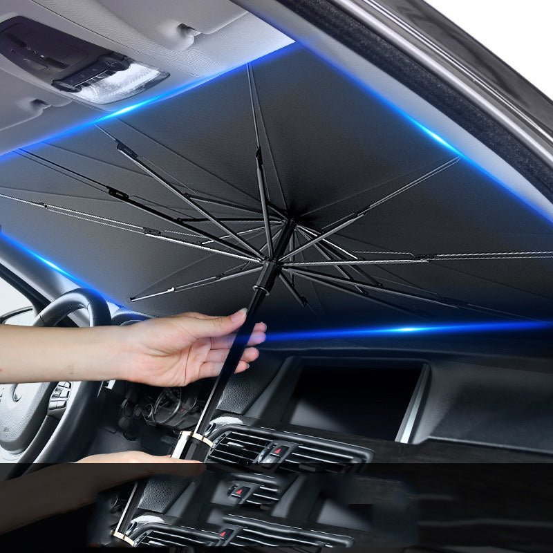 Foldable Car Windshield Sunshade UV Heat Block Umbrella