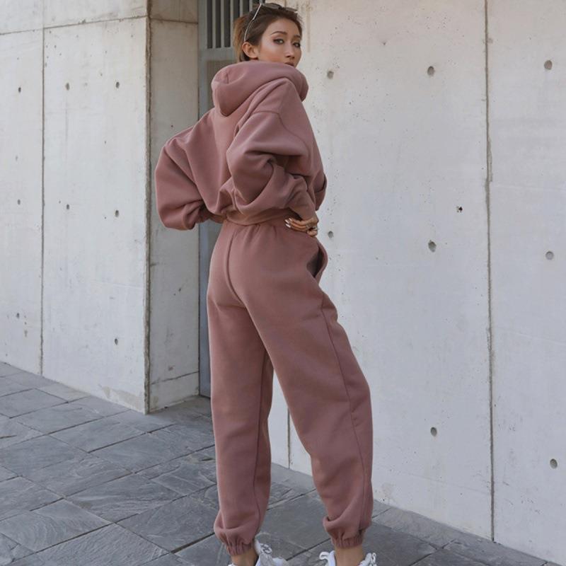 Stylish Vintage Women's Oversize Hoodie & Joggers