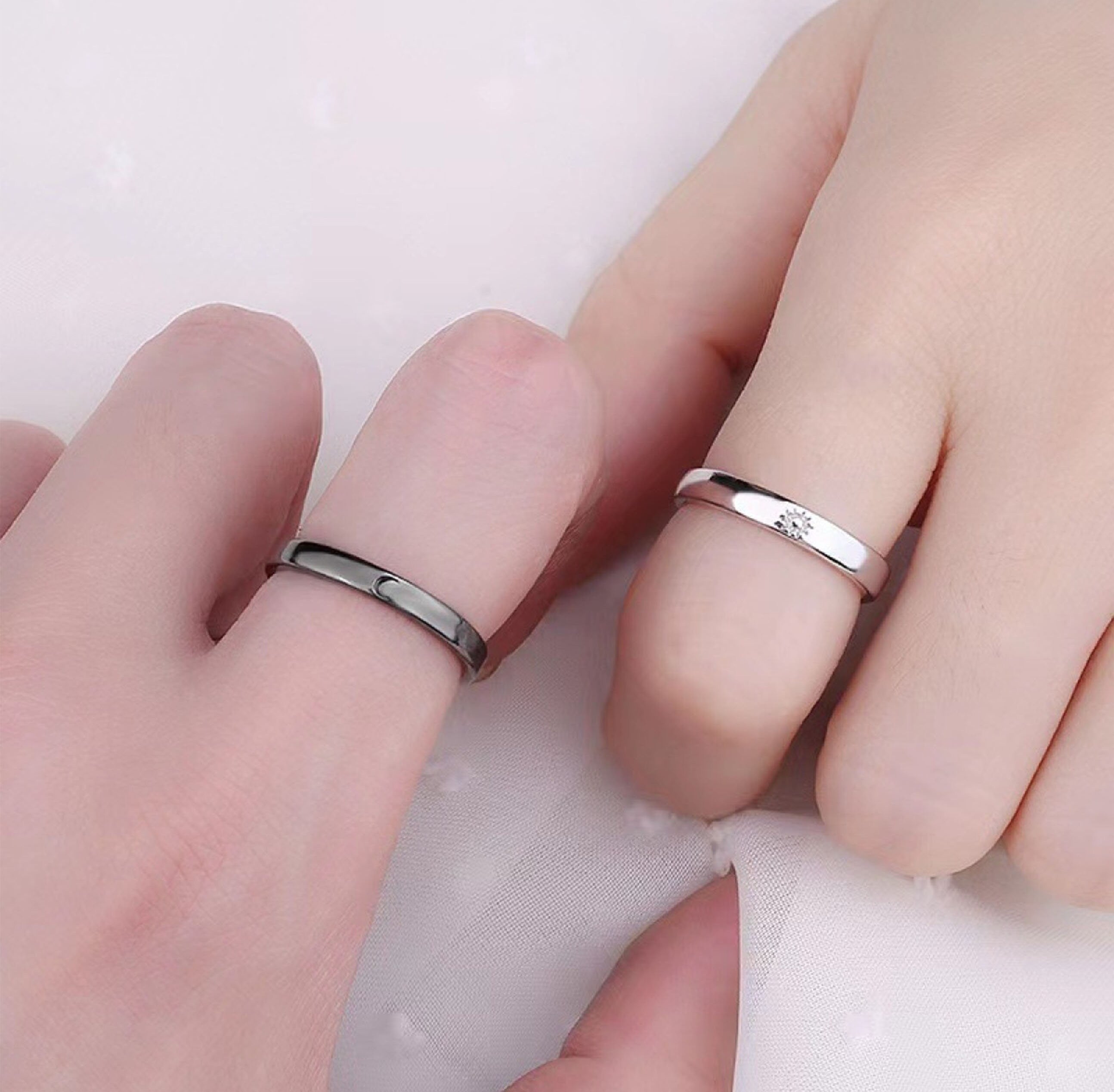 Sun and Moon Couple Rings: Symbolize Your Connection Ring Set