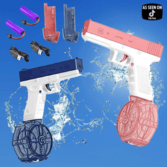 Water Gun,Glock Electric Water Pistol Gun 2023, Refillable Automatic long Range Shooting Toy, Summer Beach Toy For Kids Children Fun Gift