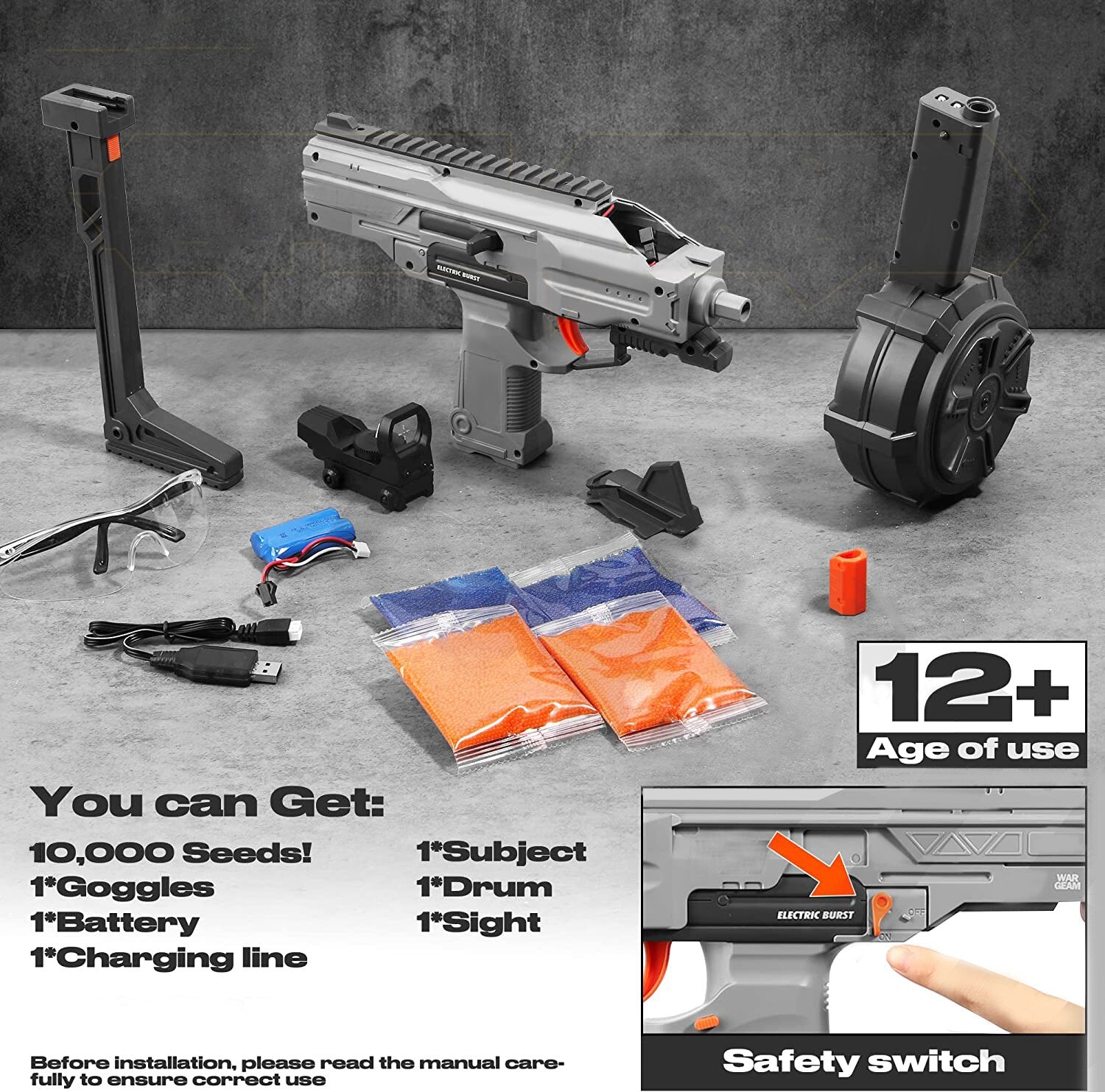 Gel Blaster Gun Toys Ammunition, Gel Blaster Gun Automatic Water Bullet Airsoft Guns Pistol