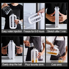Ice Ball Maker, Ice Ball Tray- Ice Ball, Ice Tray, Flexible Mould