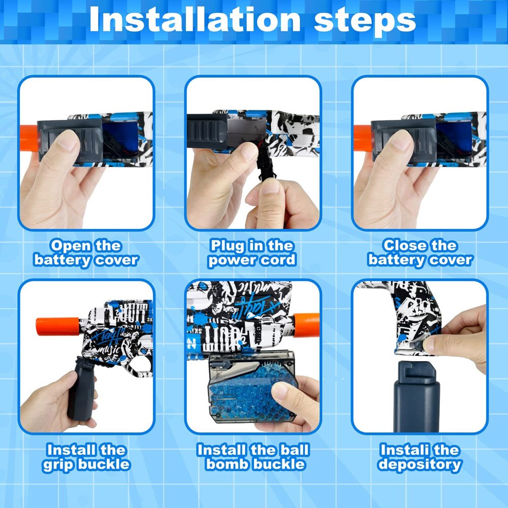 Ball Blaster Gel Shooter Gun Toy, Outdoor Games Toy For Kids Age 12+