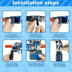 Ball Blaster Gel Shooter Gun Toy, Outdoor Games Toy For Kids Age 12+