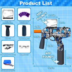 Ball Blaster Gel Shooter Gun Toy, Outdoor Games Toy For Kids Age 12+