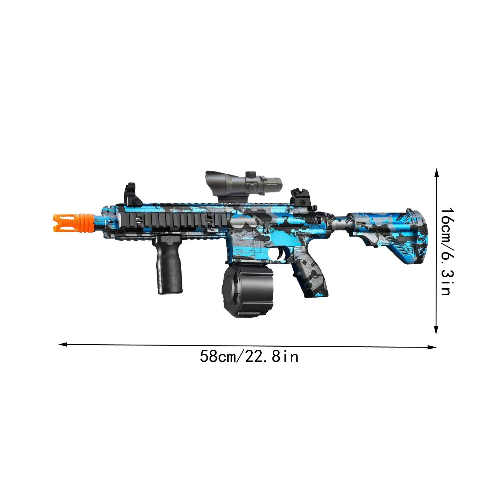 Two-in-one Gel Ball Blaster, Gel Ball Blaster Gun, Gift for Kids&Adults, Water Gun Launcher Toy, Paintball Style Activity, Splat Gun, Water Gun Electric Automatic and Manual Outdoor Activity