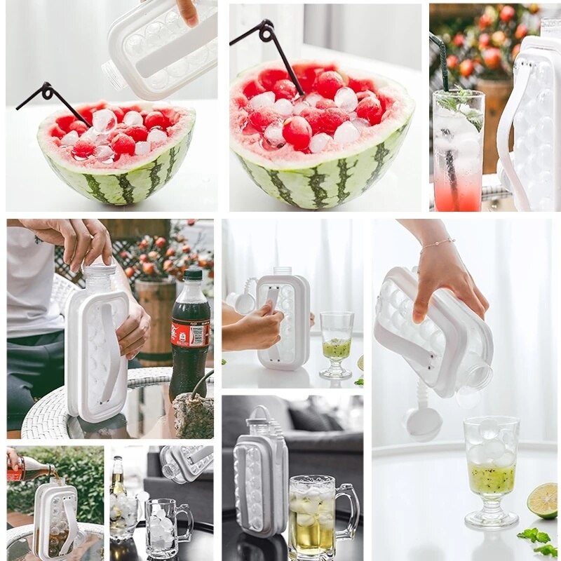 Ice Ball Maker, Ice Ball Tray- Ice Ball, Ice Tray, Flexible Mould