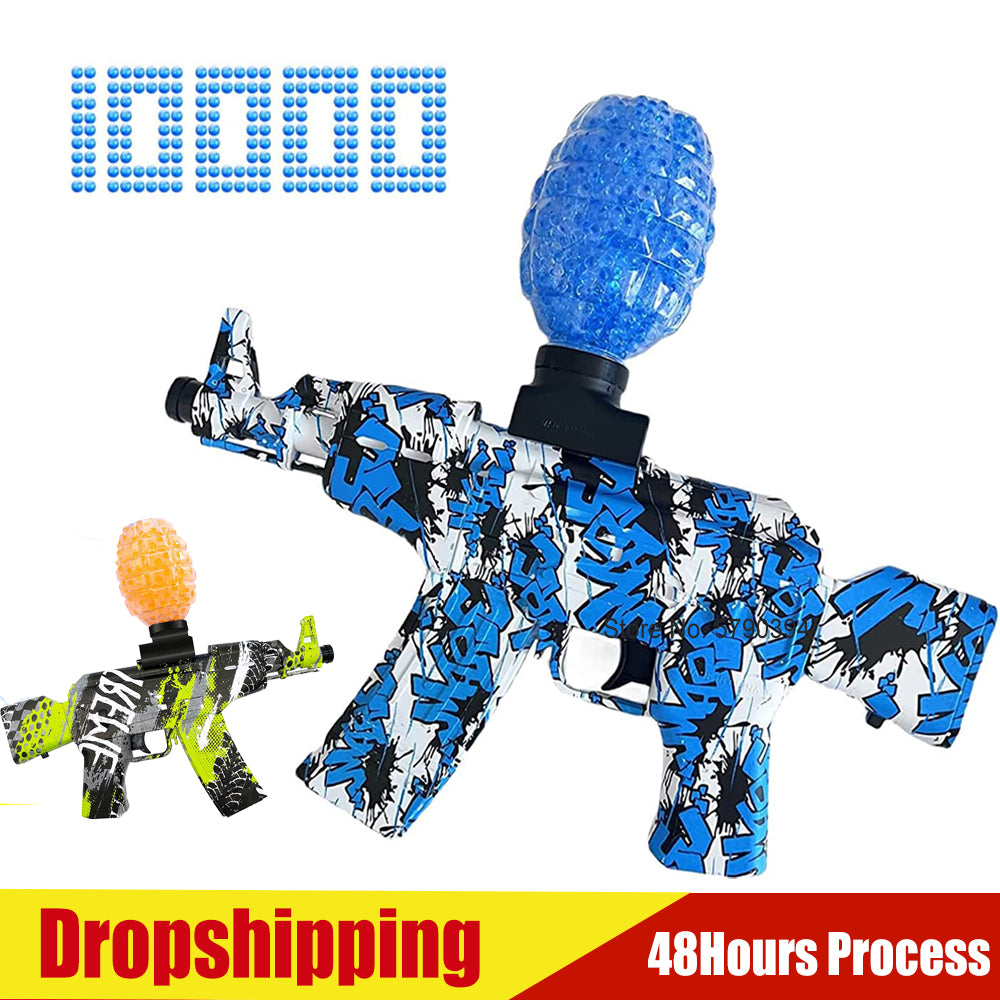 Airsoft Splatter Blaster Gun, Outdoor Indoor Best Gift for Holidays Christmas Birthday, Gel Ball Blaster Splatter Toy, Water Gun Electric Automatic Outdoor Activity