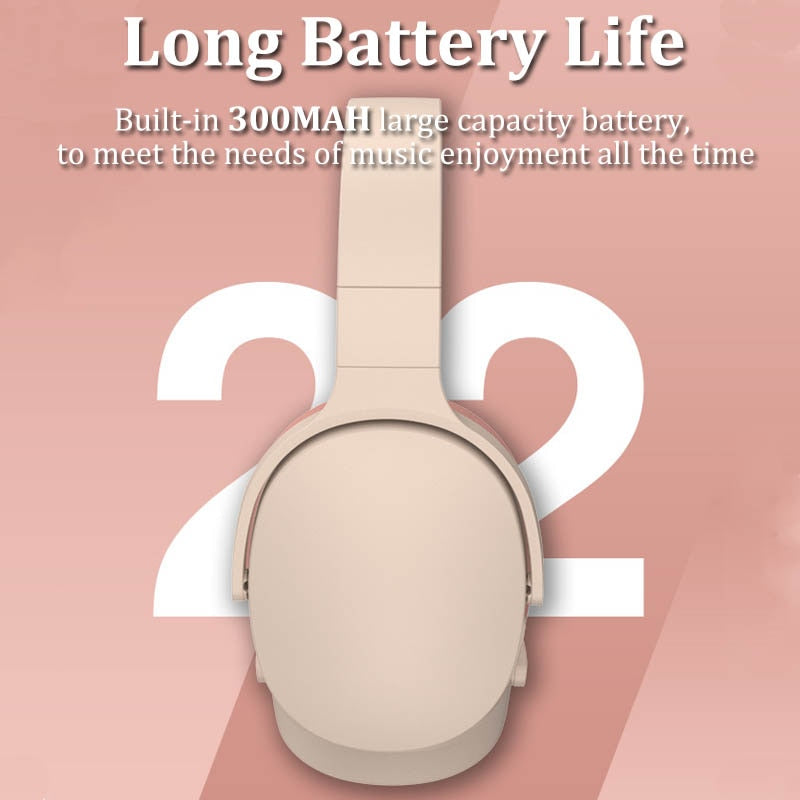 Wireless Bluetooth Headphones, Noise Canceling Headphones Stereo Sound Sport Gaming Headset