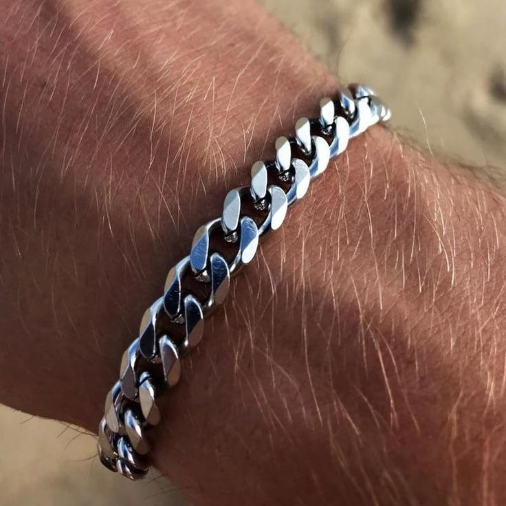 Vnox Men's Chunky Curb Chain Bracelet, Men's Bracelet Summer Gift for Him Boyfriend Husband