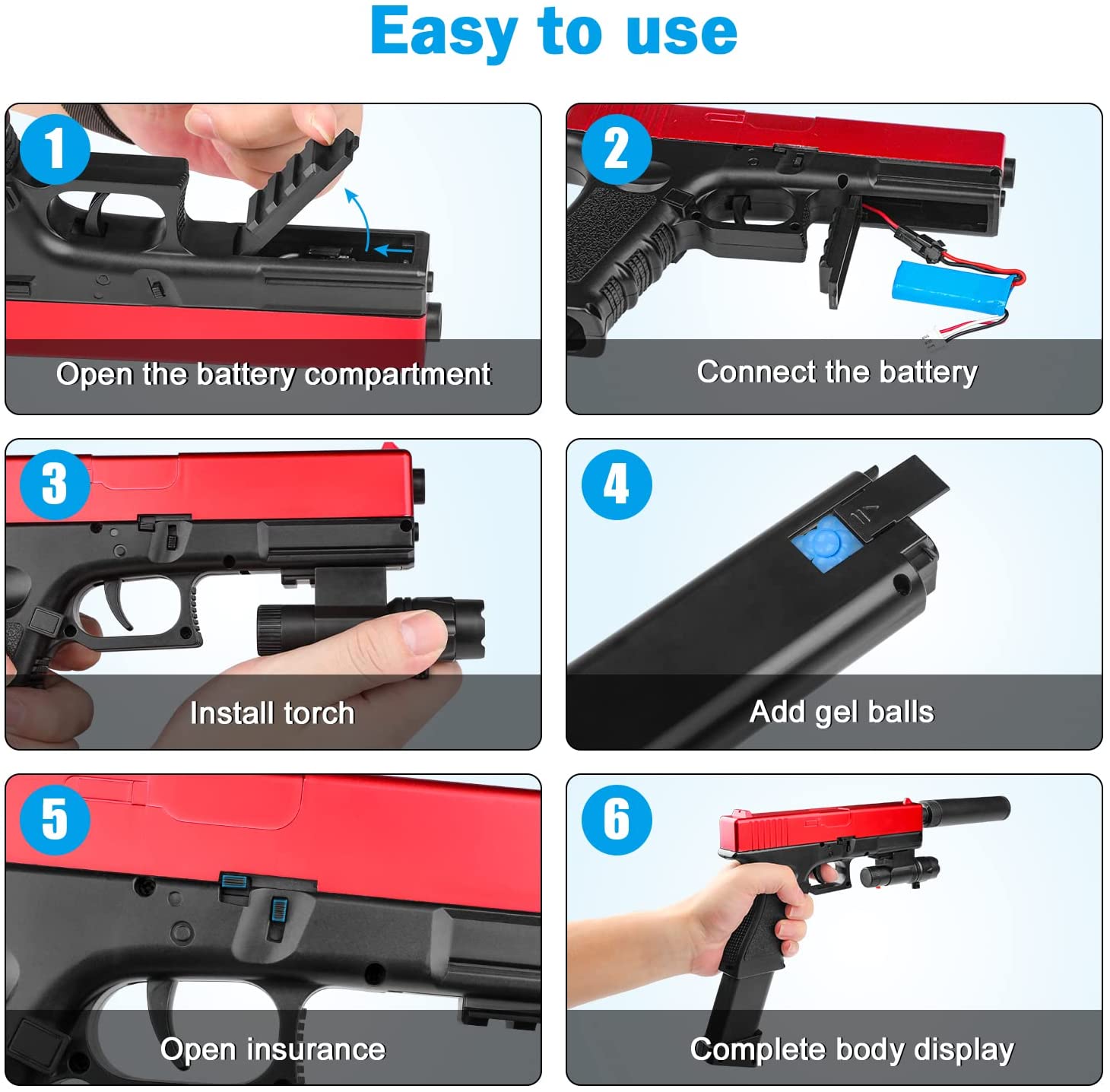 Gel Blaster, Splatter Toy, Water Gun, Electric Automatic Outdoor Activity, Street Soaker