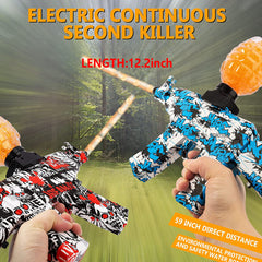 Airsoft Splatter Blaster Gun, Outdoor Indoor Best Gift for Holidays Christmas Birthday, Gel Ball Blaster Splatter Toy, Water Gun Electric Automatic Outdoor Activity