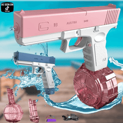 Water Gun,Glock Electric Water Pistol Gun 2023, Refillable Automatic long Range Shooting Toy, Summer Beach Toy For Kids Children Fun Gift