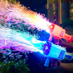 Electric Bubble Gun, Automatic Soap Rocket Bubbles Machine