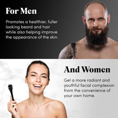 Derma Face Roller, Cosmetic for Facial, Body, Beard Growth & Hair Growth
